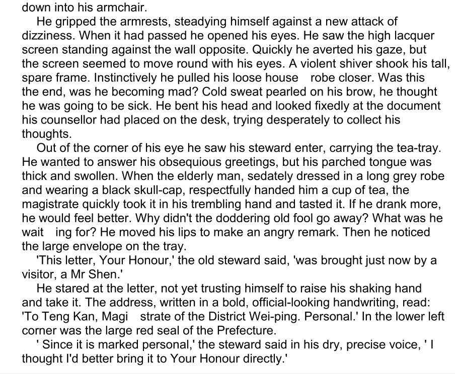 《The Lacquer Screen》原书“down into his armchair.”之后英文原文 .jpg